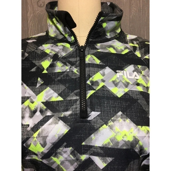 Fila Quarter-Zip Sports Pullover M - Picture 2 of 3
